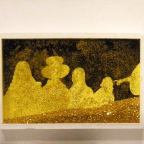 GOLD WINDOW MONA LISA